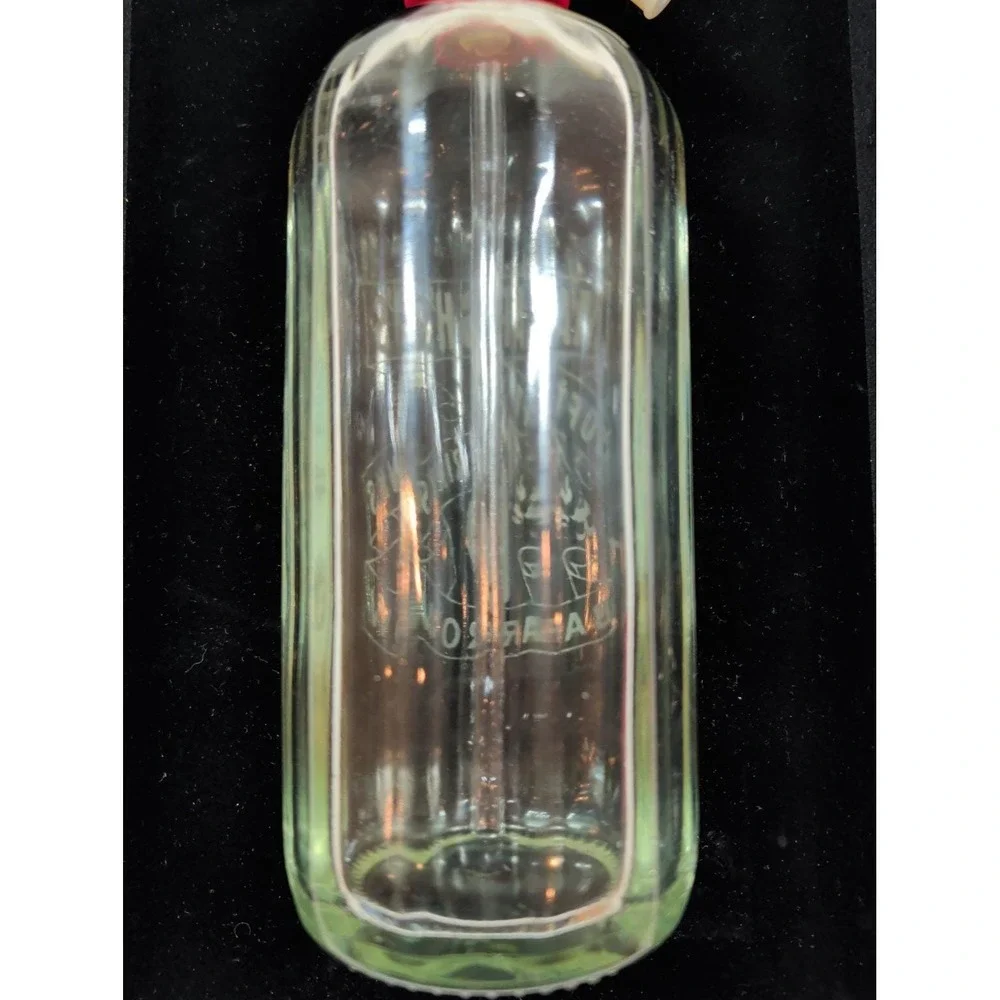 Vintage‎ Marsh's Soft Drinks Barrow Etched Glass Seltzer Bottle Soda Siphon